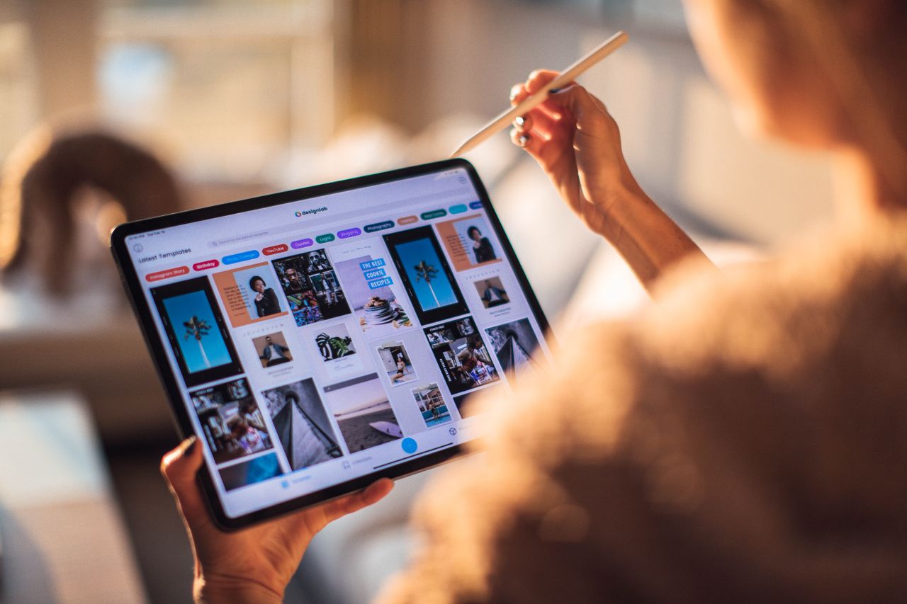 Laptop mit Interface Prototyp