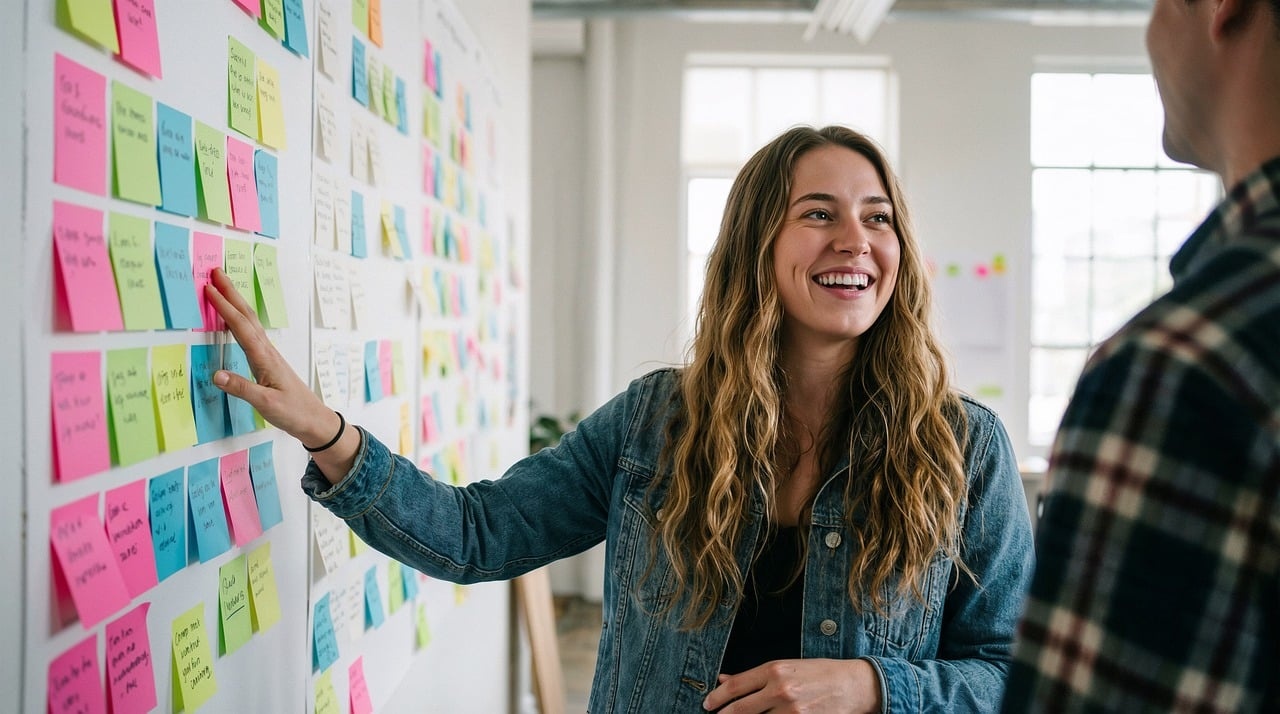 UX Workshop und Sticky-Note Ideation