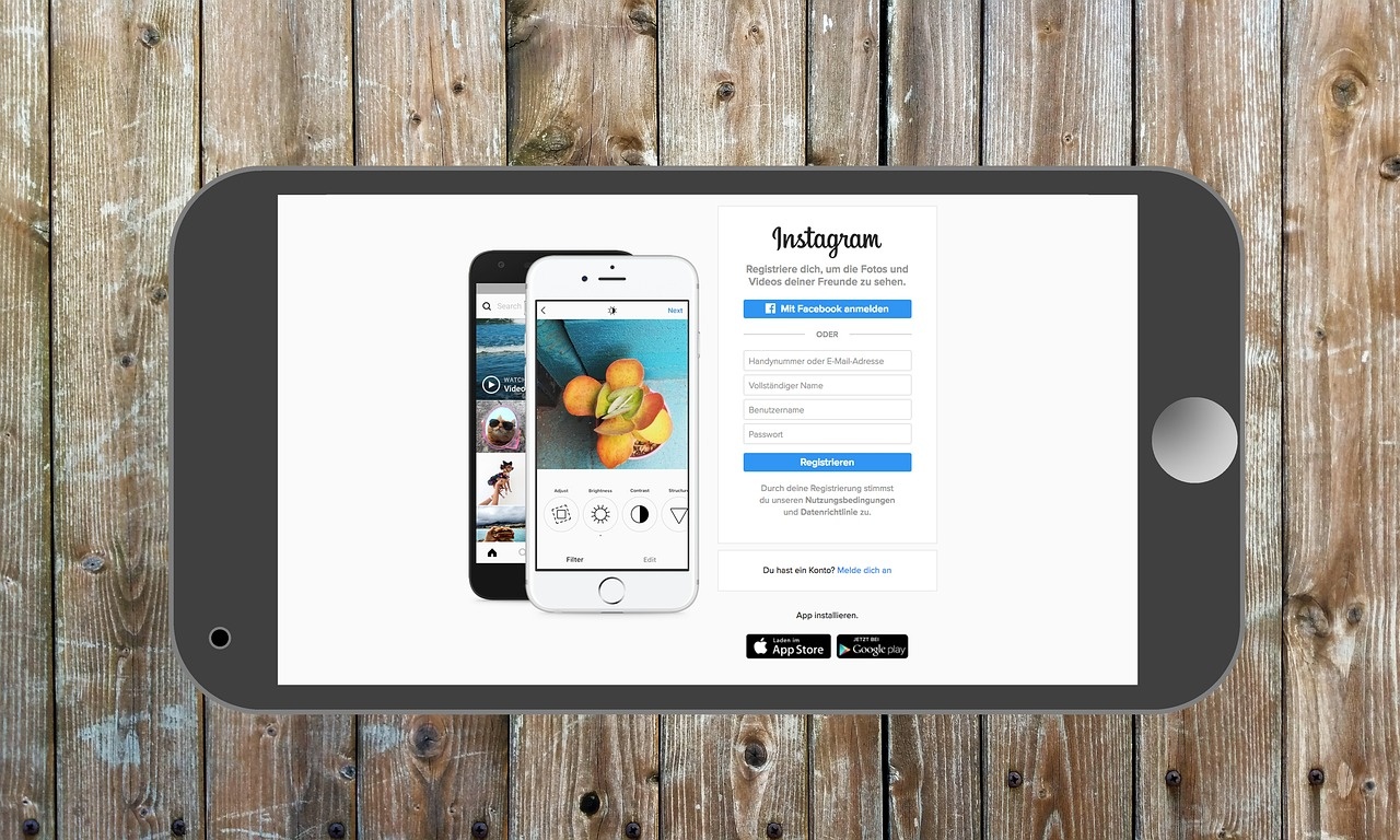 Mobile App Landing und Registrierungsflow Mockup